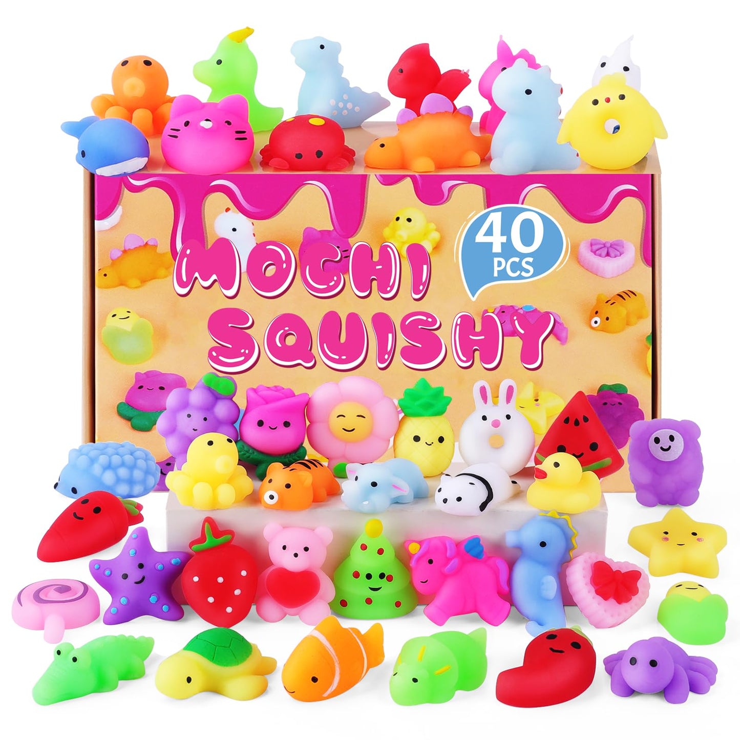 40 Pack Mini Squishies